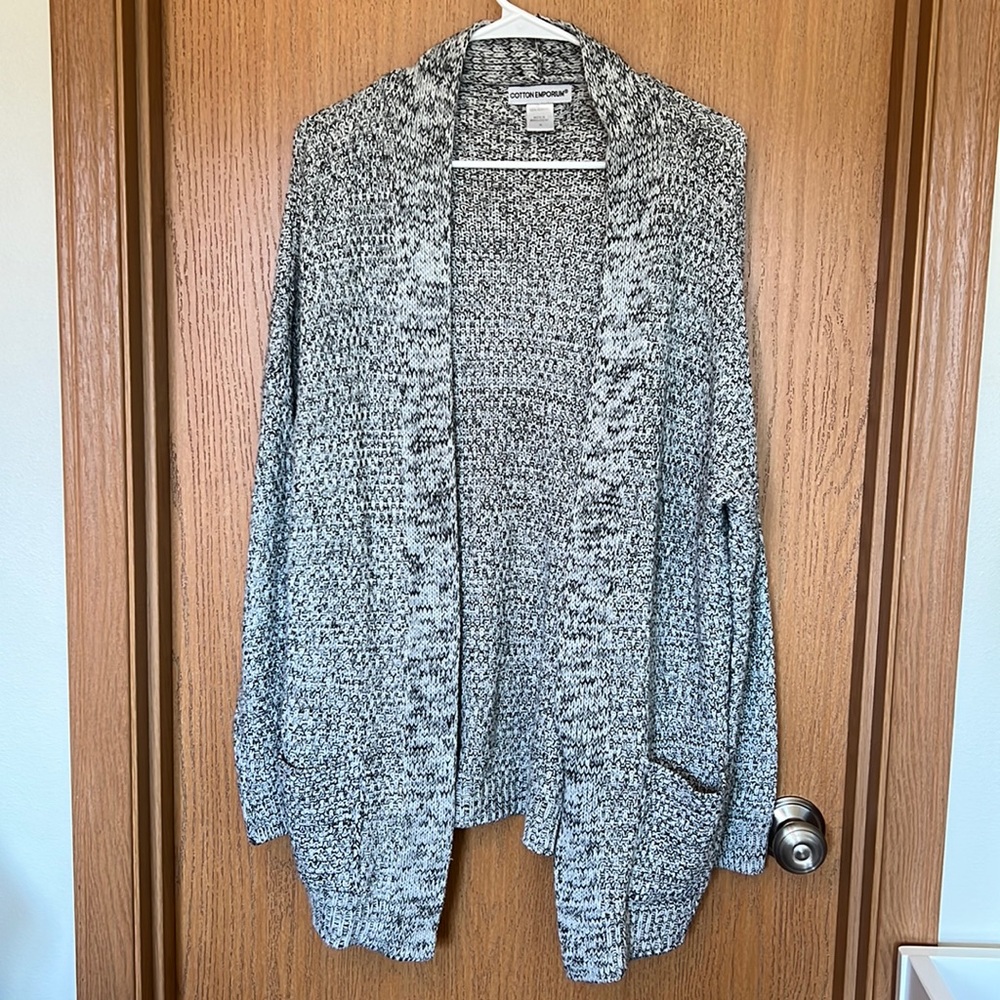 Black and white cardigan